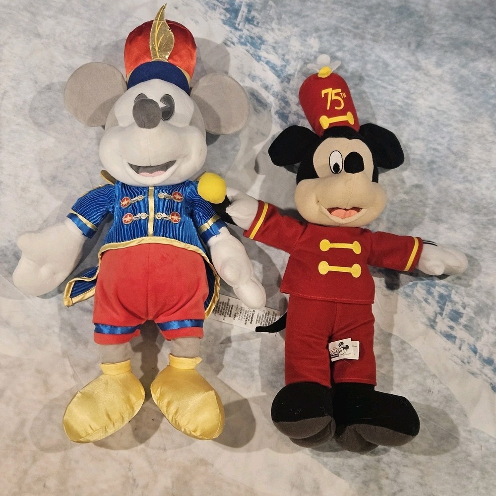 Disney Mickey Mouse 75th Anniversary Band Plush Lot Drum Major Circus‎ Bundle